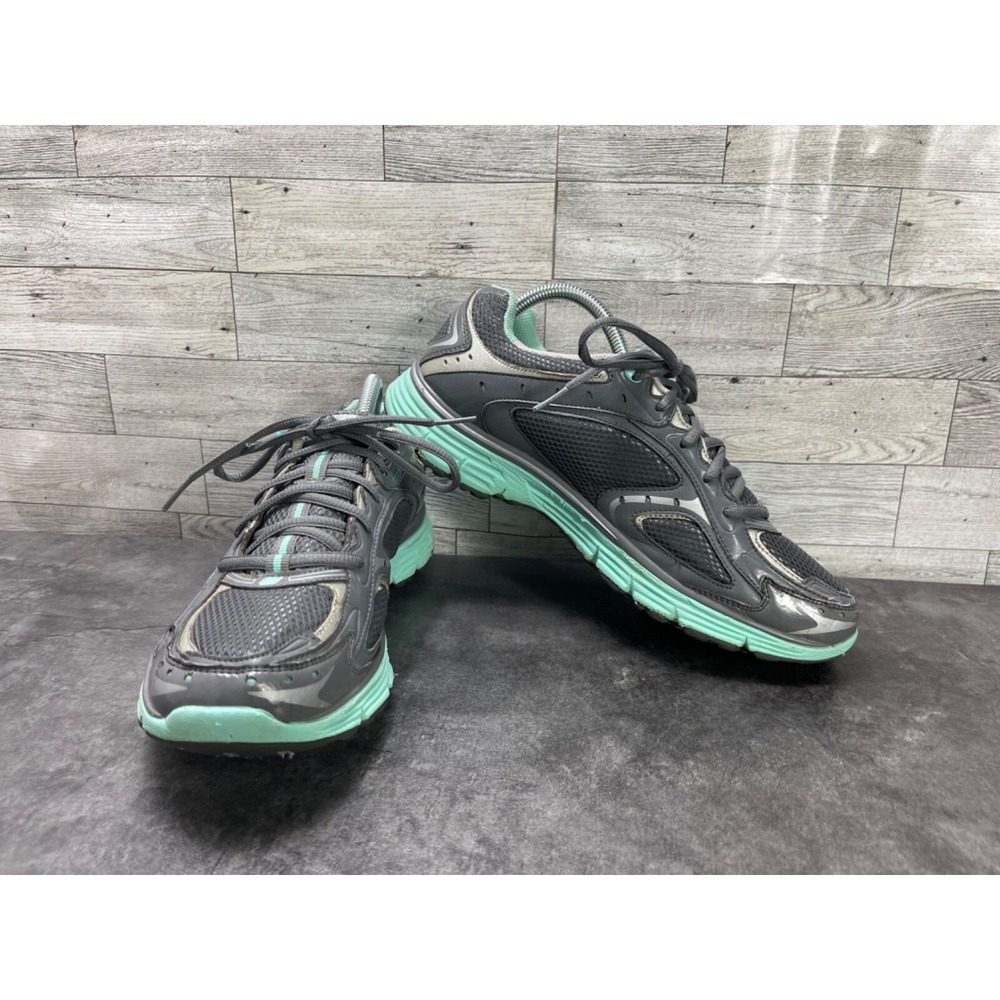 Skechers Tone-Up Running Shoes Sneaker Womens 10 Gray Green Toning Sport 11754